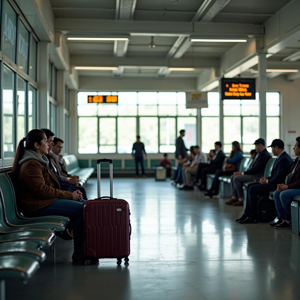 Bên trong Ga Hải Phòng với phòng chờ rộng rãi và ghế ngồi thoải mái cho hành khách