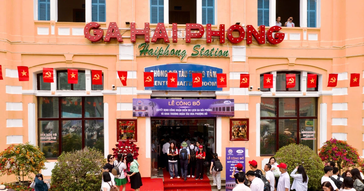 Ga Hải Phòng kiến trúc cổ điển Pháp thuộc đẹp mắt và cổ kính