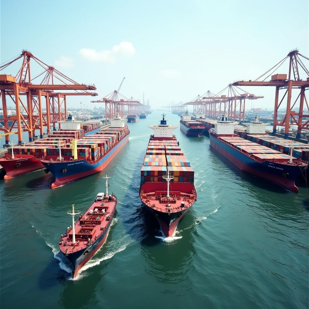 Cảng Vụ Hải Phòng quản lý hoạt động tàu biển ra vào cảng, đảm bảo an toàn hàng hải.