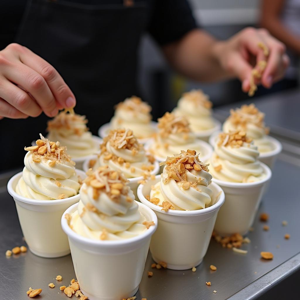 Cốc kem lạc đạo Hải Phòng mua mang về thưởng thức cùng gia đình