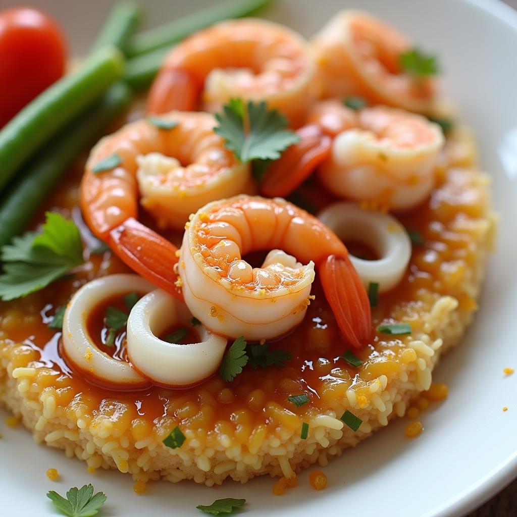 Com chay hai san Thuy Anh ngon nhat Hai Phong voi tom muc tuoi ngon