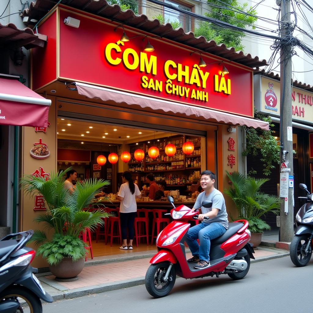 Quan com chay hai san Thuy Anh Hai Phong dong khach nhat