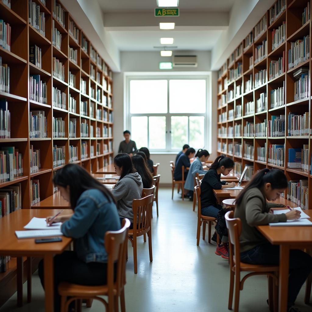 Thư viện Trường Đại học Hải Phòng với nhiều đầu sách