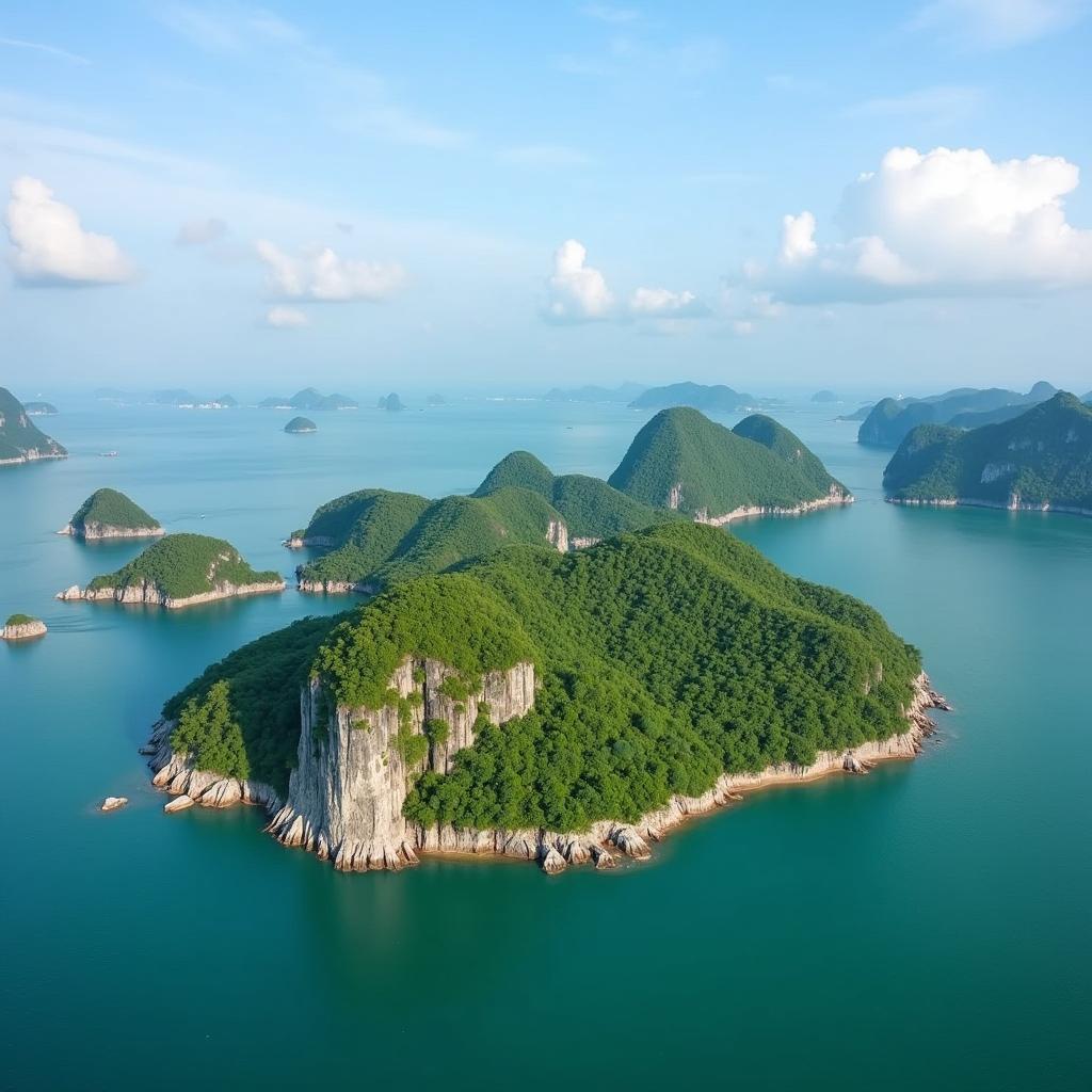 Toàn cảnh vẻ đẹp hoang sơ và hùng vĩ của đảo Bạch Long Vĩ, Hải Phòng nhìn từ trên cao