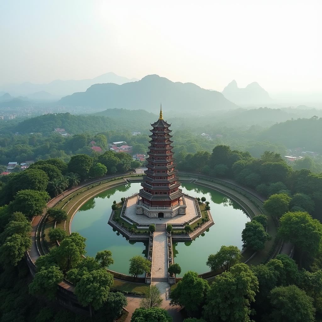 Toàn cảnh chùa Hải Thanh Đồ Sơn với kiến trúc cổ kính và không gian thanh tịnh