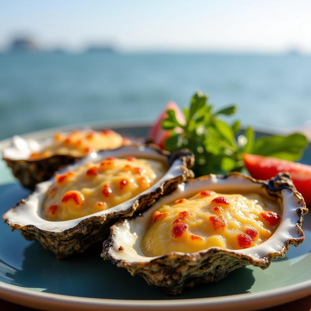 Hàu nướng phô mai Đồ Sơn Hải Phòng thơm ngon béo ngậy hấp dẫn