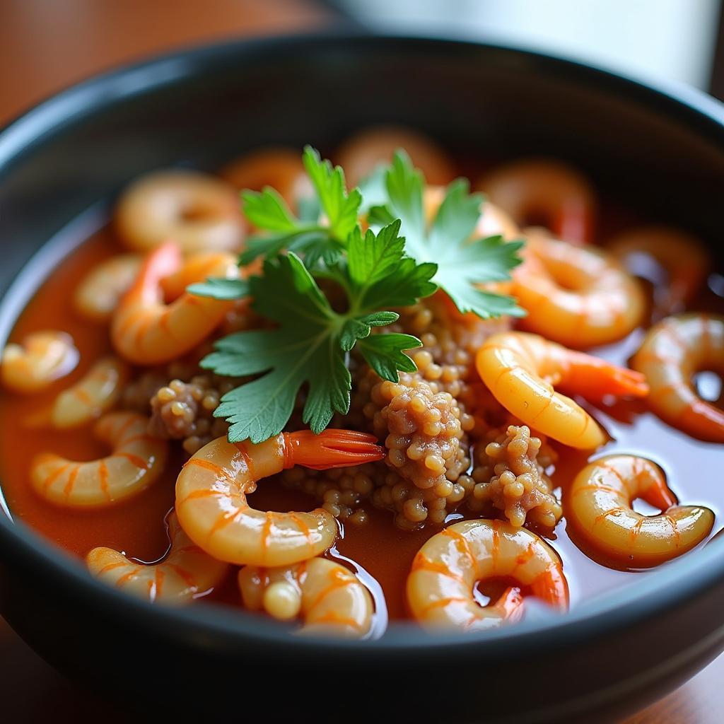 Mắm tép chưng thịt Cát Hải thơm ngon đậm đà hương vị biển cả